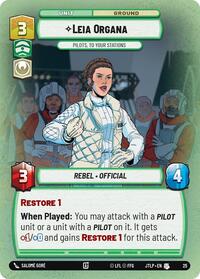 Leia Organa - Pilots, To Your Stations (Foil) - Jump to Lightspeed: Weekly Play Promos - 25