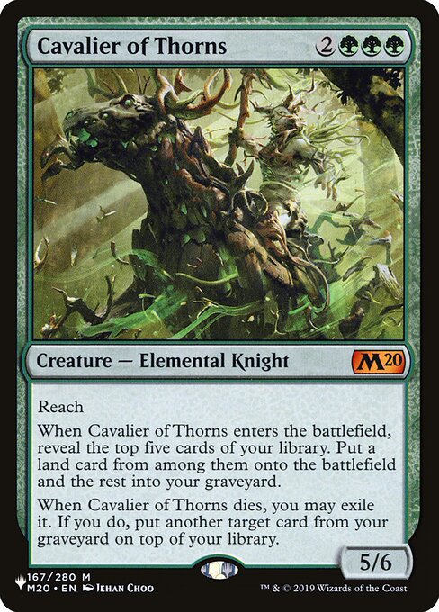 Cavalier of Thorns - The List - M20-167