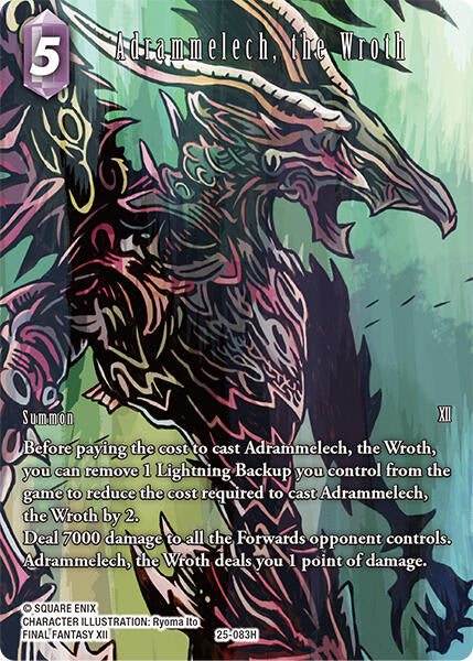 Adrammelech, the Wroth (Full Art) [Tears of the Planet]