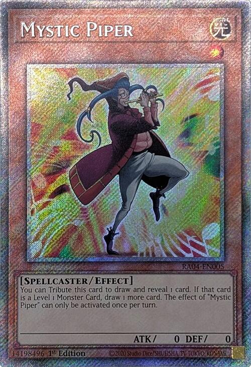 Mystic Piper [RA04-EN005] Platinum Secret Rare