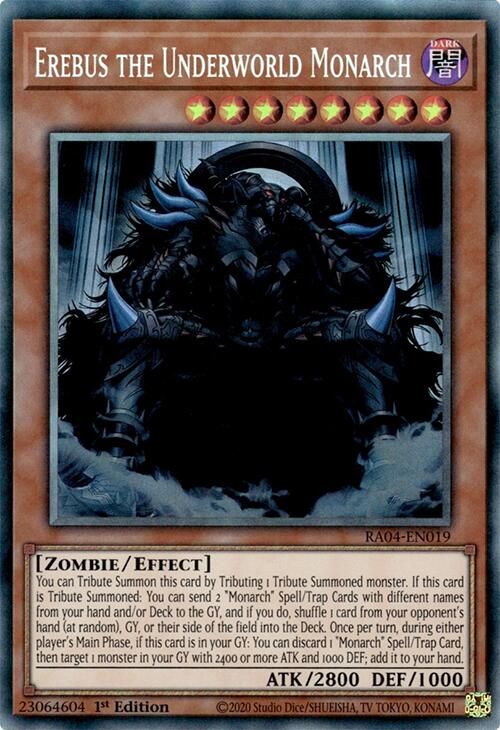 Erebus the Underworld Monarch [RA04-EN019] Prismatic Collector's Rare