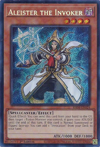 Aleister the Invoker (Alternate Art) [RA04-EN024] Secret Rare