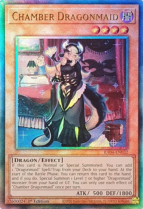 Chamber Dragonmaid [RA04-EN032] Prismatic Ultimate Rare