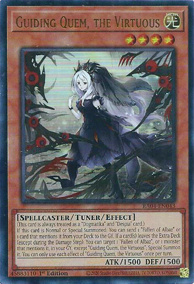 Guiding Quem, the Virtuous [RA04-EN043] Ultra Rare
