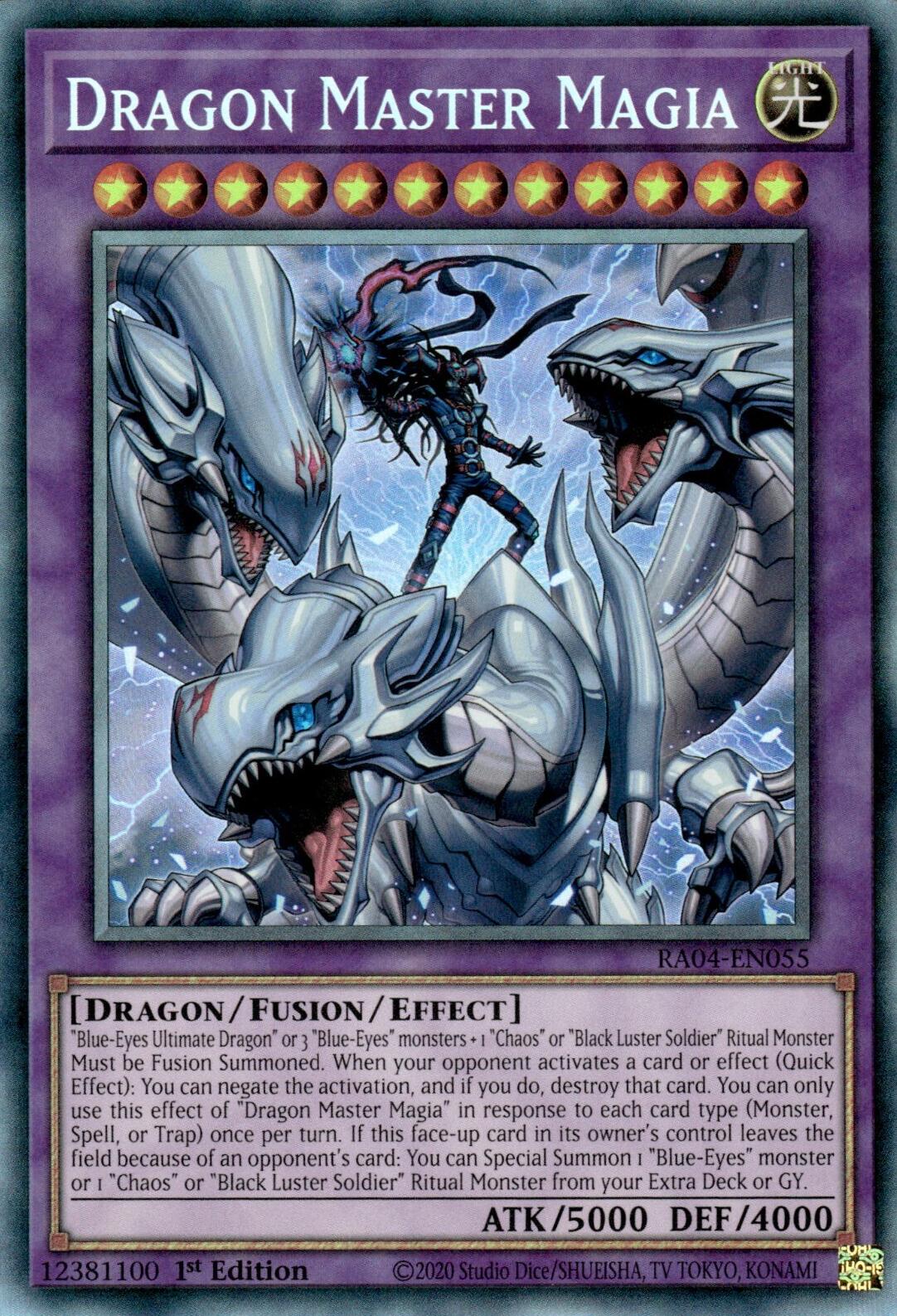 Dragon Master Magia [RA04-EN055] Prismatic Collector's Rare