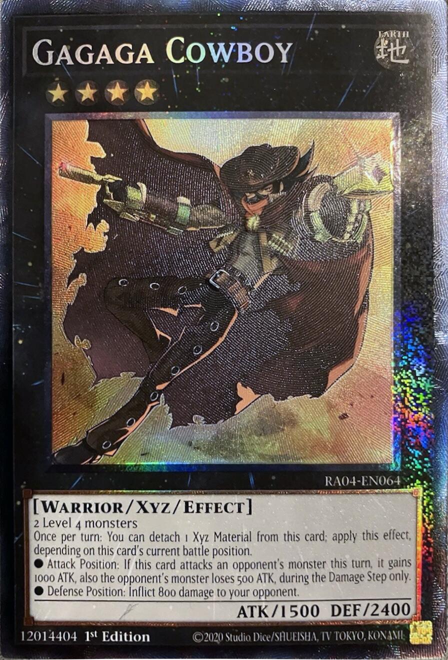 Gagaga Cowboy [RA04-EN064] Prismatic Collector's Rare