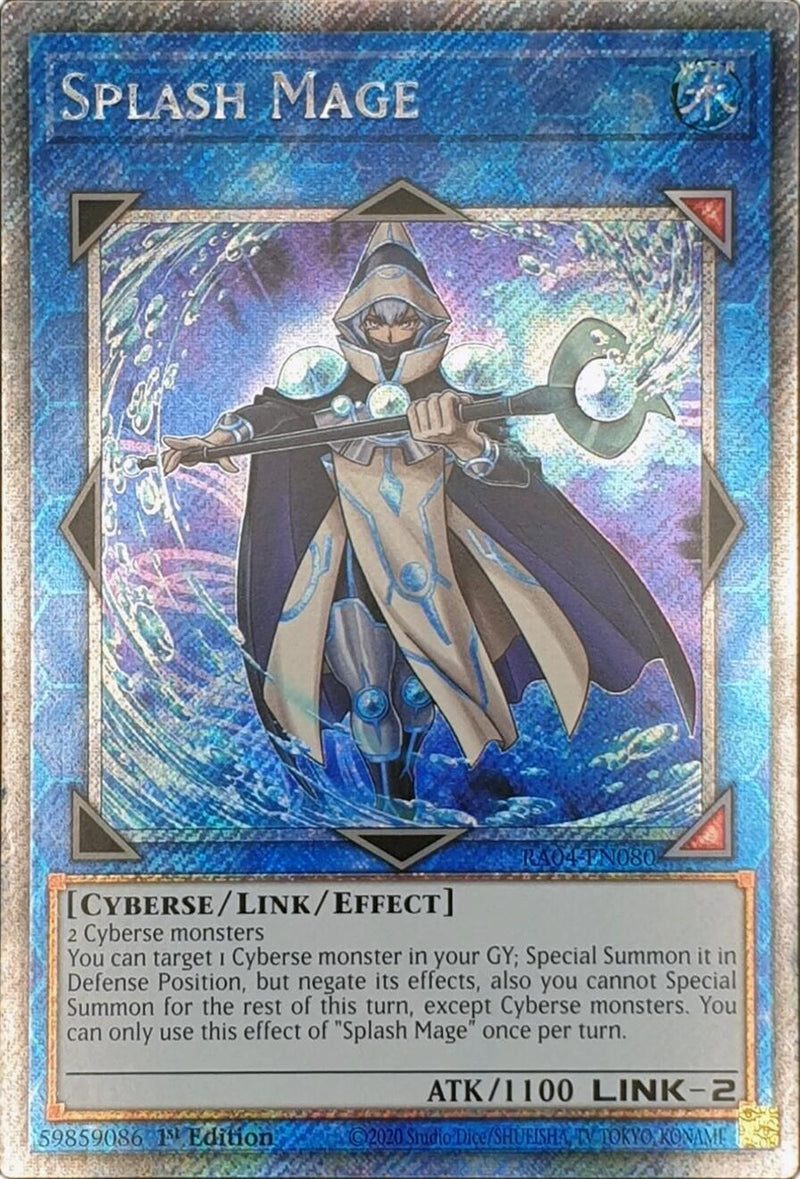 Splash Mage [RA04-EN080] Platinum Secret Rare