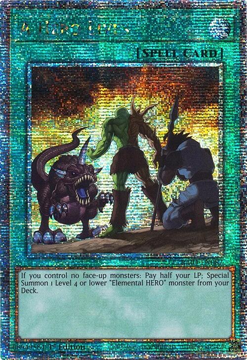 A Hero Lives [RA04-EN087] Quarter Century Secret Rare