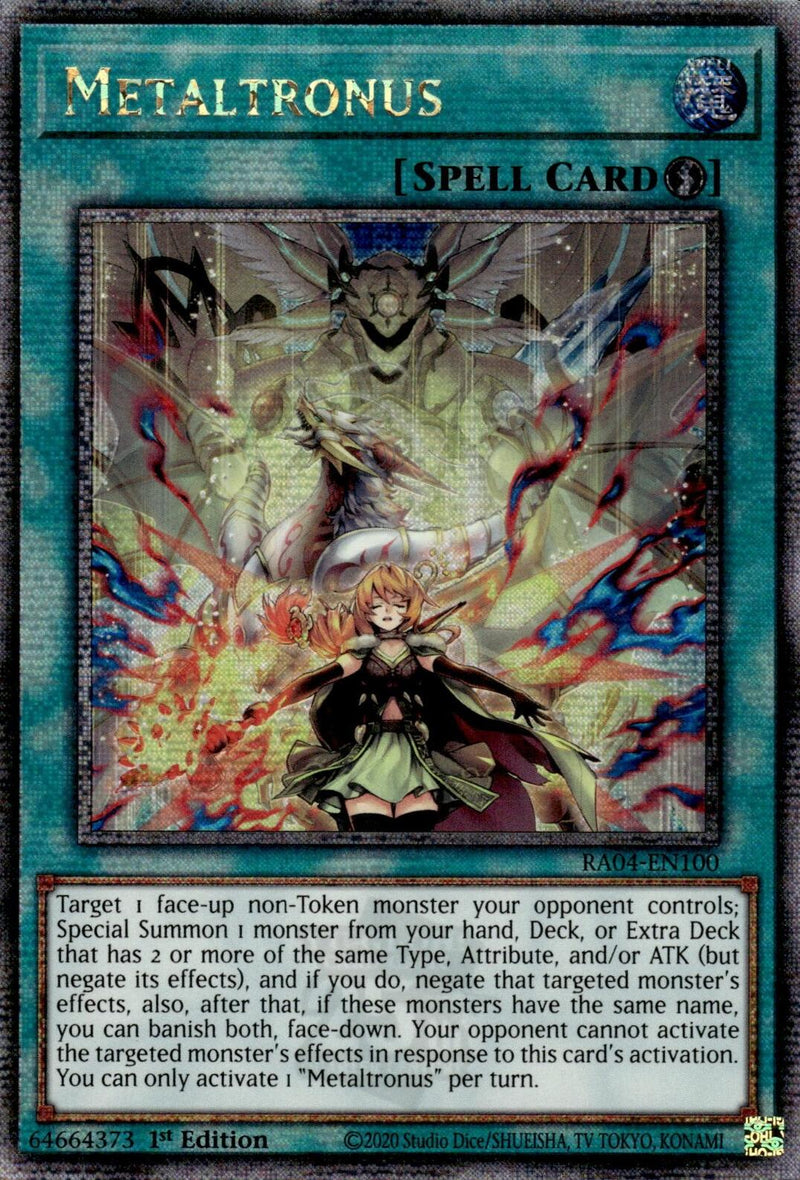 Metaltronus [RA04-EN100] Quarter Century Secret Rare