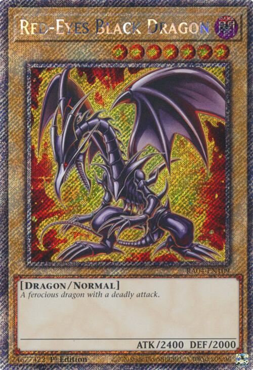 Red-Eyes Black Dragon (7th Art) [RA04-EN109] Platinum Secret Rare