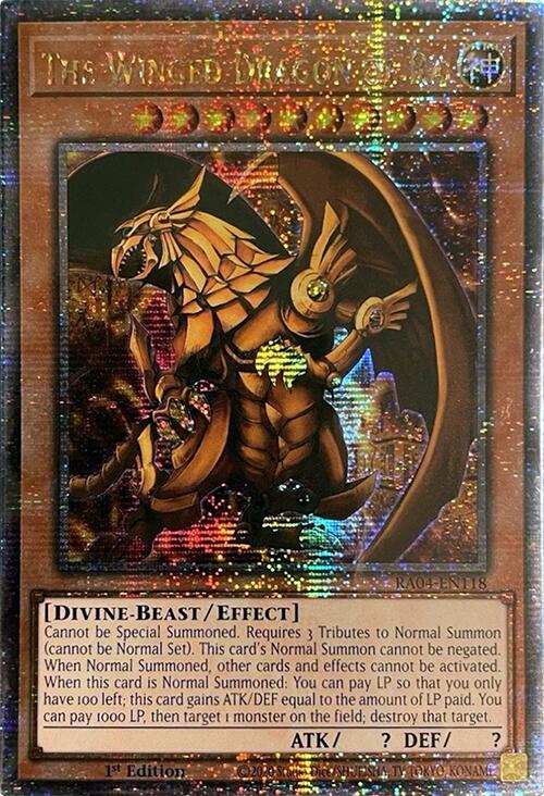 The Winged Dragon of Ra [RA04-EN118] Quarter Century Secret Rare