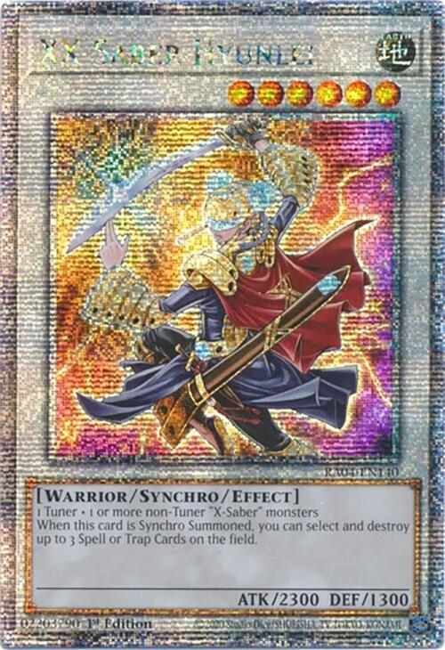 XX-Saber Hyunlei [RA04-EN140] Quarter Century Secret Rare