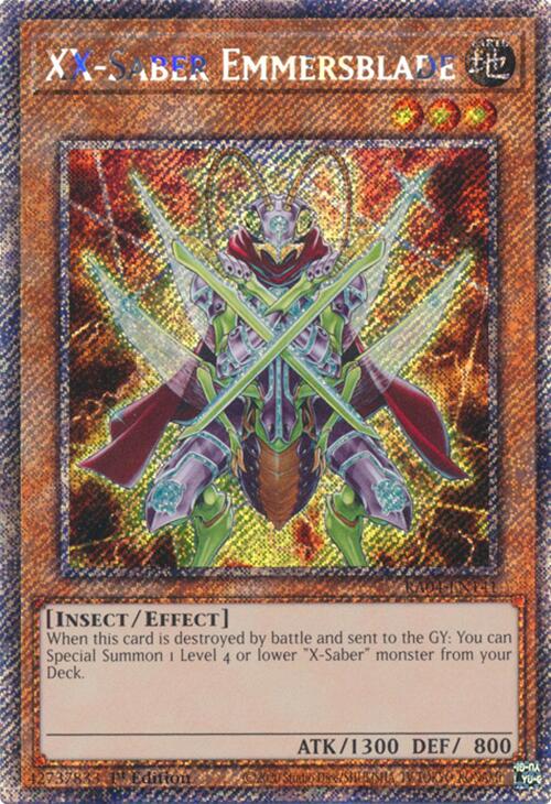 XX-Saber Emmersblade [RA04-EN141] Platinum Secret Rare