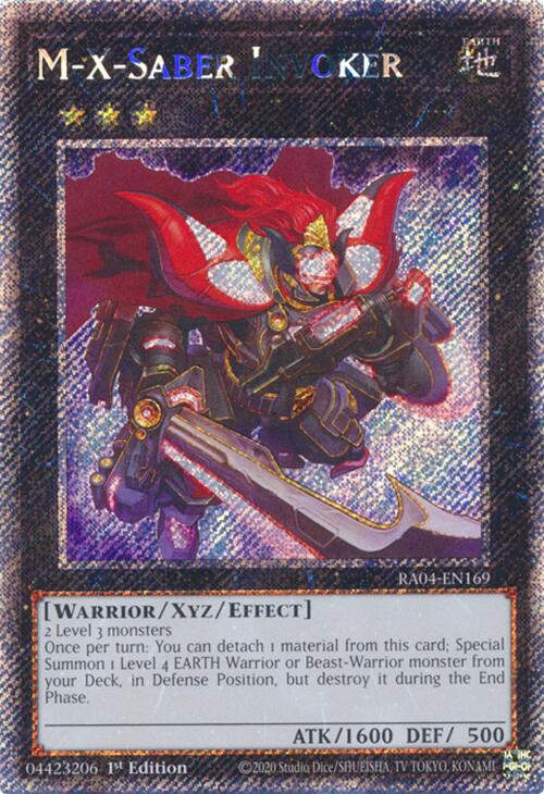 M-X-Saber Invoker [RA04-EN169] Platinum Secret Rare