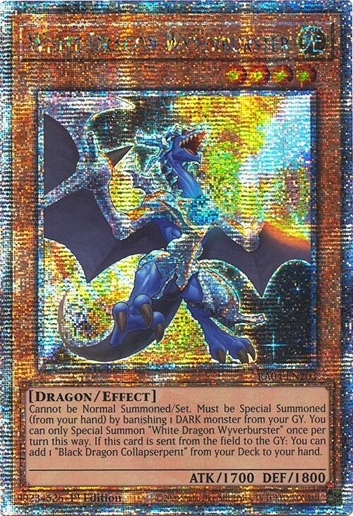 White Dragon Wyverburster [RA04-EN203] Quarter Century Secret Rare