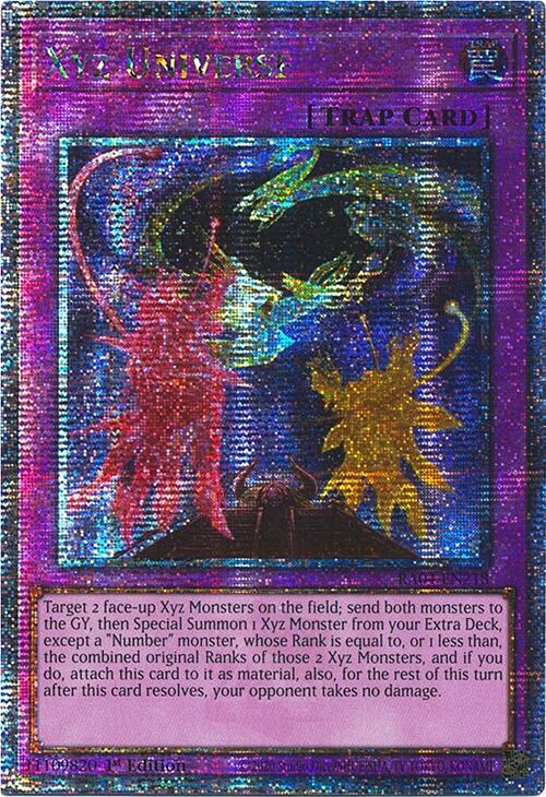 Xyz Universe [RA04-EN218] Quarter Century Secret Rare