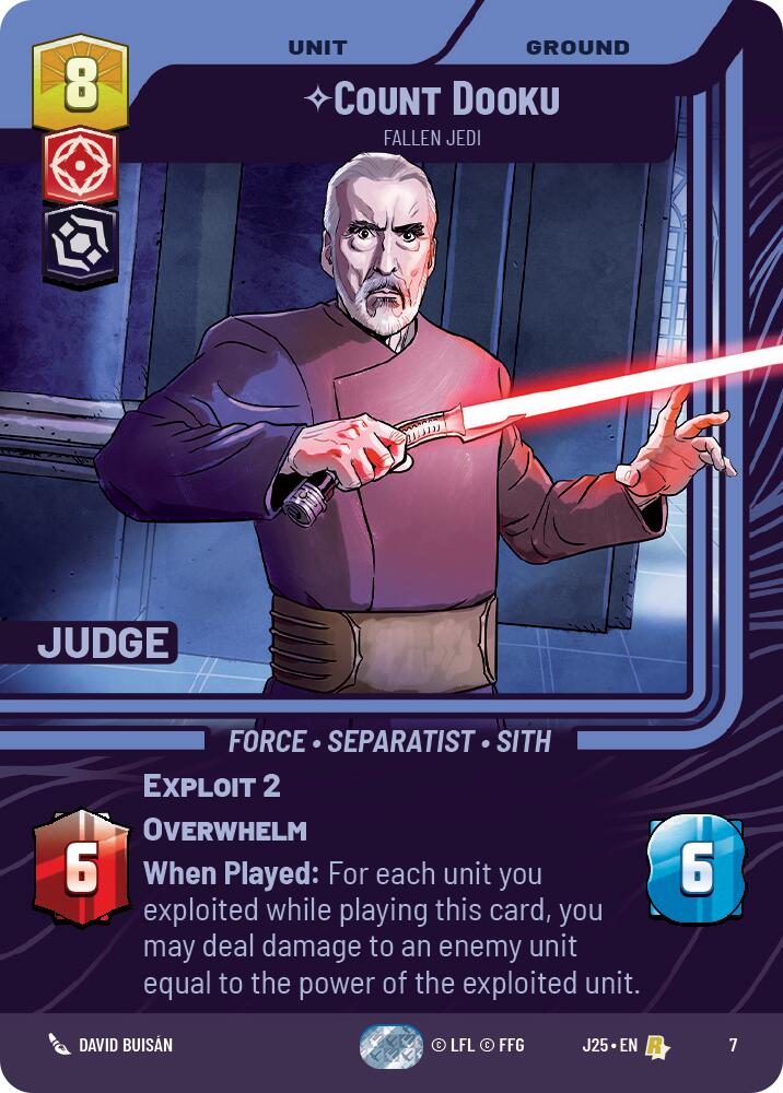 Count Dooku - Fallen Jedi (7) (7) [Judge Promos]