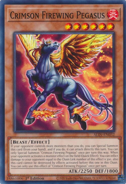 Crimson Firewing Pegasus [ALIN-EN032] Common