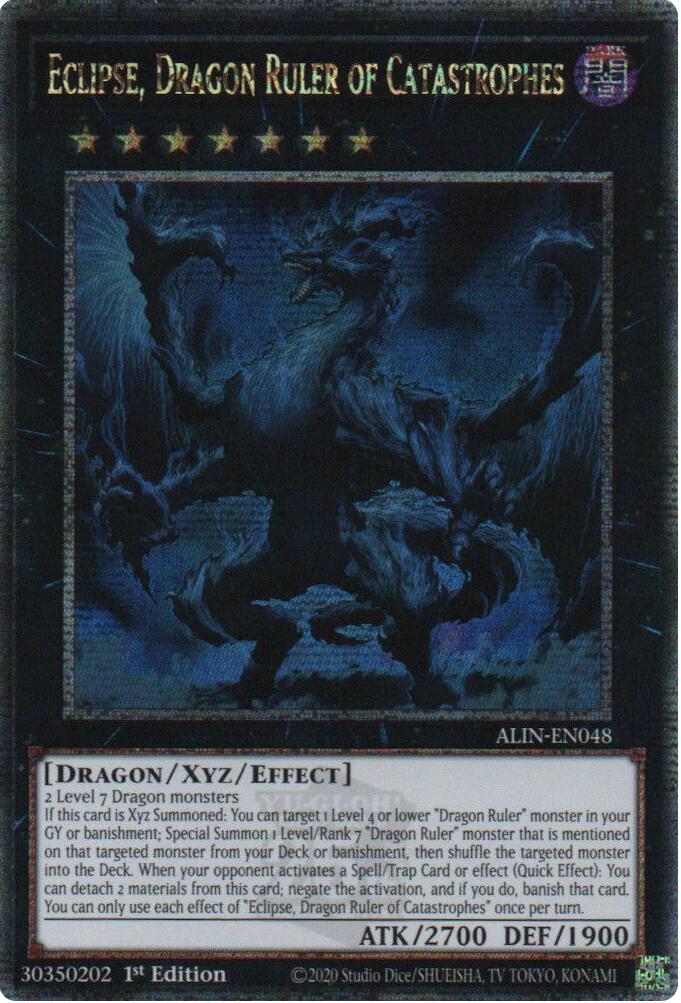 Eclipse, Dragon Ruler of Catastrophes [ALIN-EN048] Quarter Century Secret Rare