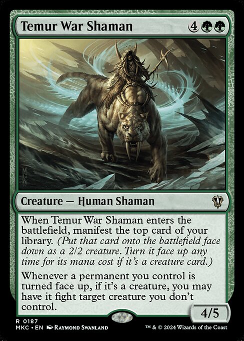Temur War Shaman - Murders at Karlov Manor Commander - 187