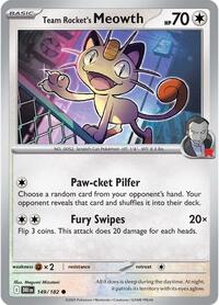 Team Rocket's Meowth - SV10: Destined Rivals - 149/182