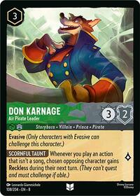 Don Karnage - Air Pirate Leader - Reign of Jafar - 108/204