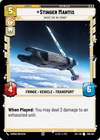 Stinger Mantis - Where Are We Going? - Legends of the Force - 198/264