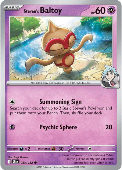 Steven's Baltoy (083/182) [Scarlet & Violet: Destined Rivals]
