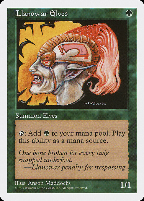 Llanowar Elves - Fifth Edition - 313