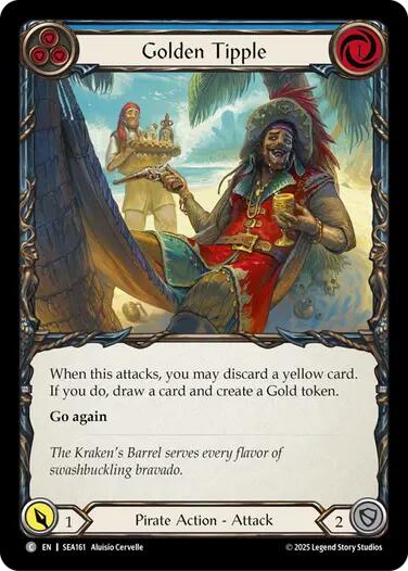 Golden Tipple (Blue) [SEA161] (High Seas)  Rainbow Foil