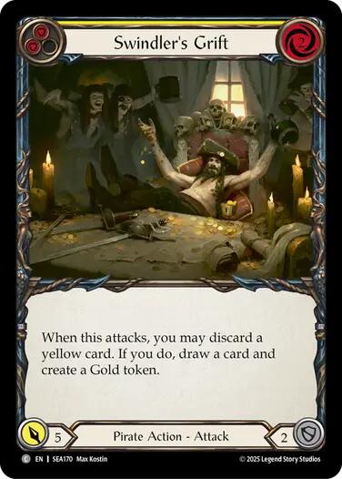 Swindler's Grift (Yellow) [SEA170] (High Seas)  Rainbow Foil