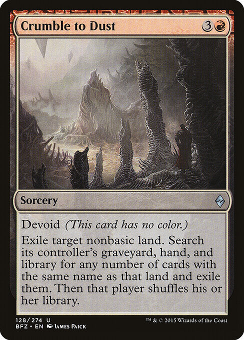 Crumble to Dust - Battle for Zendikar - 128