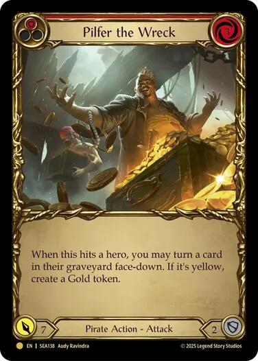 Pilfer the Wreck (Red) (Treasure) [SEA138] (High Seas)  Cold Foil