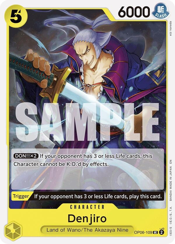 Image for Denjiro (Reprint) (OP06-109) (ST-28) - One Piece Card Game
