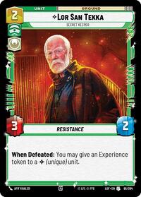Lor San Tekka - Secret Keeper - Legends of the Force - 095/264