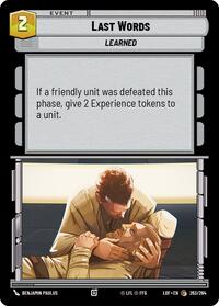Last Words - Legends of the Force - 263/264