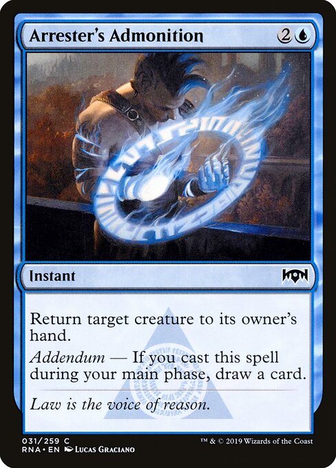 Arrester's Admonition - Ravnica Allegiance - 31