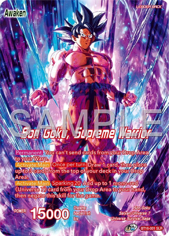 Son Goku // Son Goku, Supreme Warrior (Reprint) (BT16-001) [Premium Anniversary Box 2025]