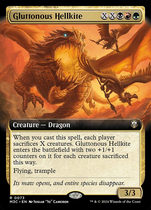 Gluttonous Hellkite - Modern Horizons 3 Commander - 73