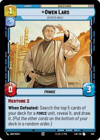 Owen Lars - Devoted Uncle (Foil) - Legends of the Force - 559