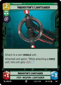 Inquisitor's Lightsaber (Foil) - Legends of the Force - 592