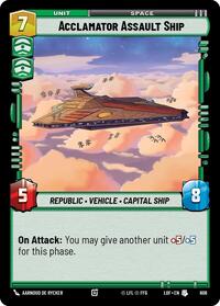 Acclamator Assault Ship (Foil) - Legends of the Force - 608