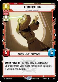 Cin Drallig - Esteemed Blademaster (Foil) - Legends of the Force - 652
