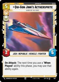 Qui-Gon Jinn's Aethersprite - Guided by the Force (Foil) - Legends of the Force - 699