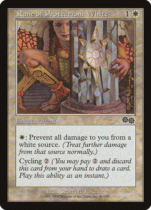 Rune of Protection: White - Urza's Saga - 41