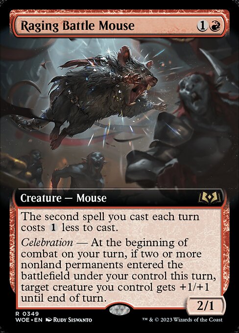 Raging Battle Mouse - Wilds of Eldraine - 349
