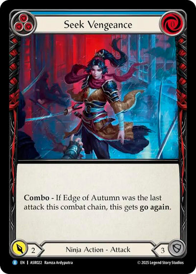 Seek Vengeance (Blue) [ASR022] (Armory Deck: Ira)