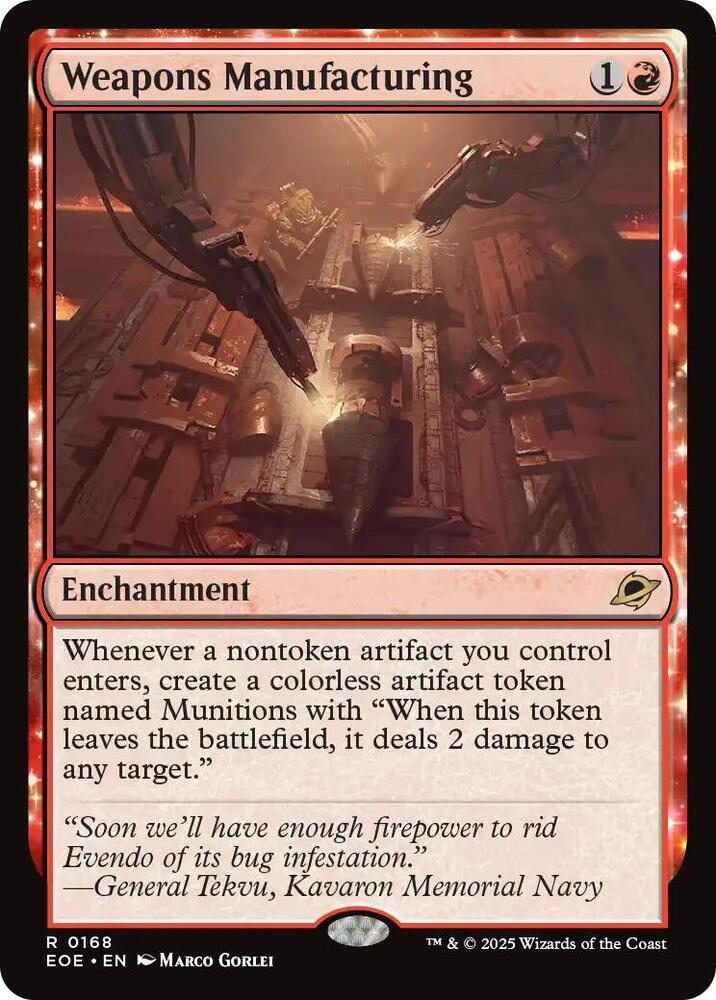 Weapons Manufacturing [Edge of Eternities]