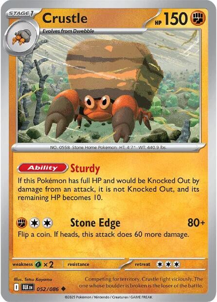 Crustle (052/086) (Master Ball Pattern) [Scarlet & Violet: Black Bolt]