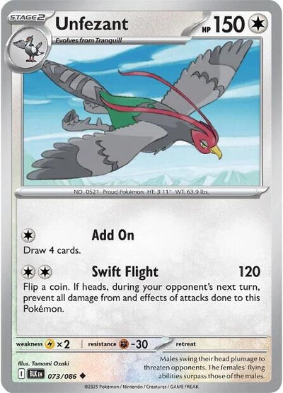 Unfezant (073/086) (BLK)